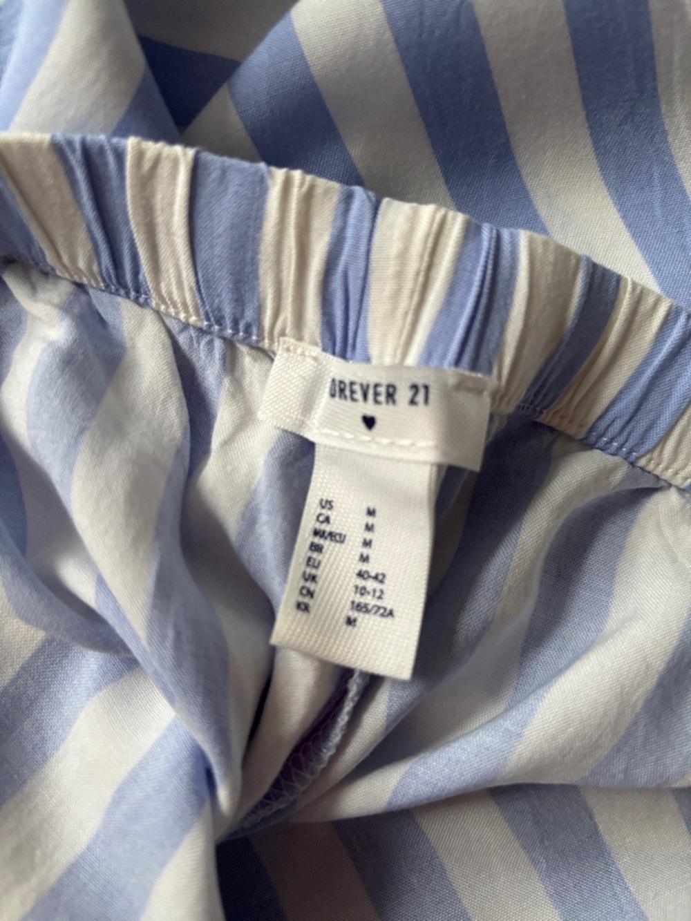 Womens Striped Pajama Pants - Pink & Blue - Picture 3 of 6